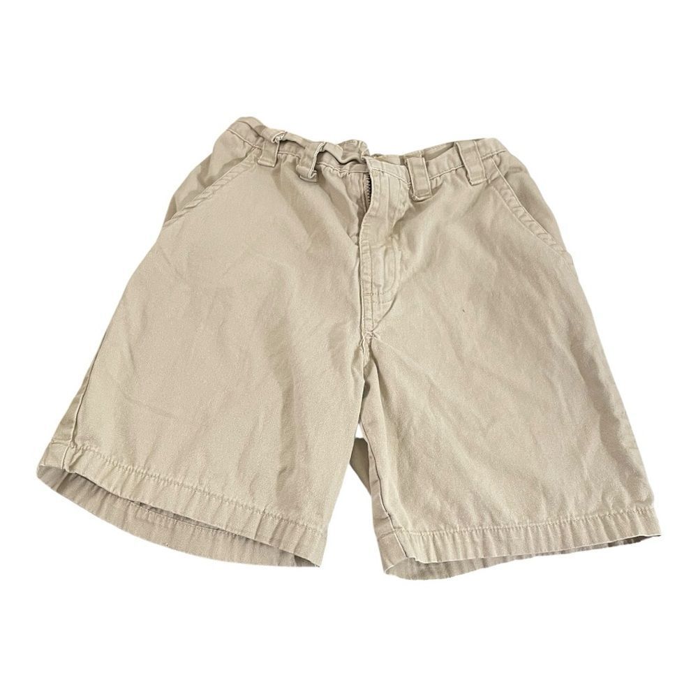 Boys Tan Flat Front Casual Shorts‎ Relaxed Fit